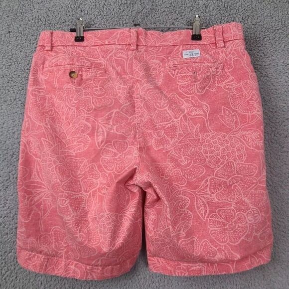 Vineyard Vines Men's 34 Breaker Shorts Salmon Floral Pattern 9 inch Inseam Pink - Picture 2 of 6